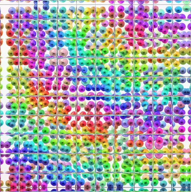 Bordado colorido en tela